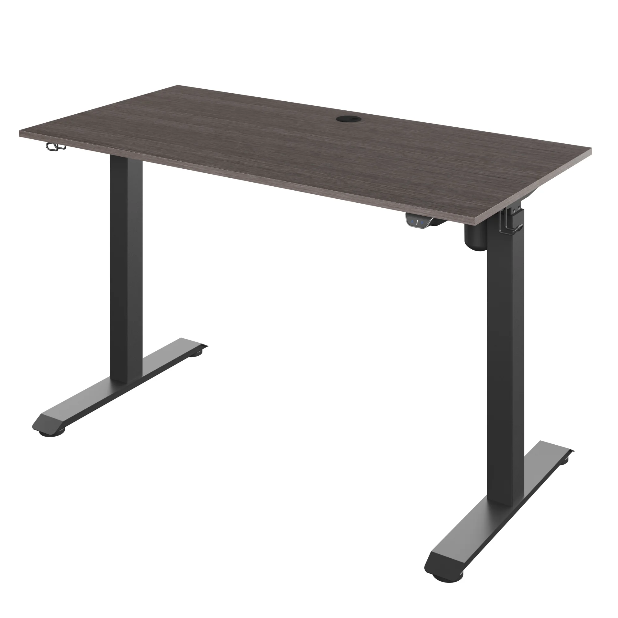 Twin Star Home Adjustable Height Desk - Ash Gray Oak