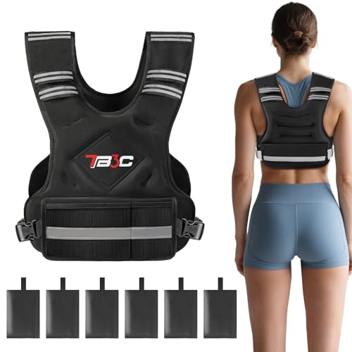 Adjustable Weighted Vest for Men and Women,04-10lb/11-20lb/20-32lb Vest with 6 Ironsand Weights for Strength Training,Body Weight Vest Exercise Set for Running, Walking and Home Workouts