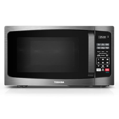 Toshiba ML-EM62P(SS) Large Countertop Microwave with Smart Sensor, 6 Menus, Auto Defrost, ECO Mode, Mute Option & 16.5