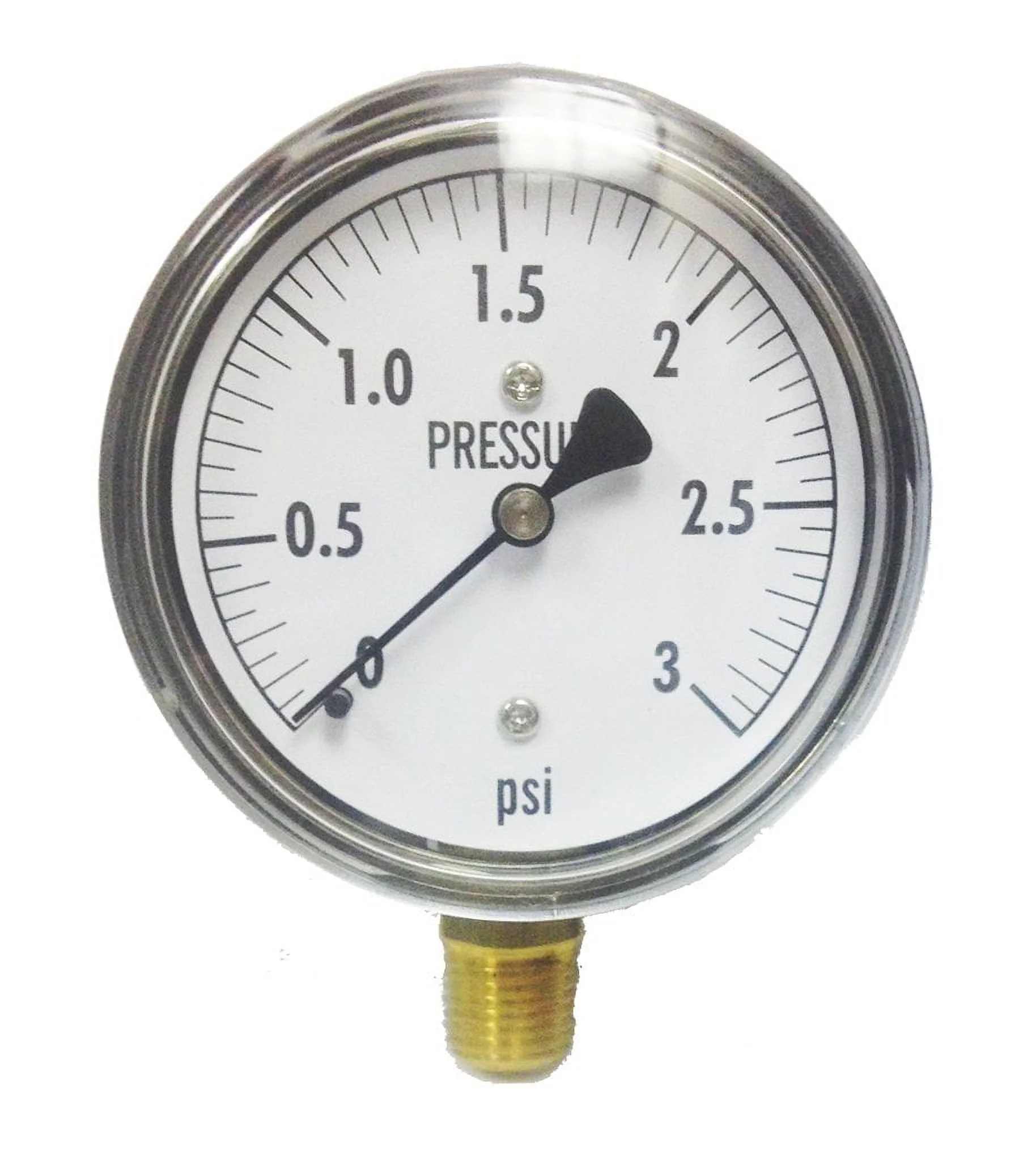 3 Set- KC25-3# Low Pressure Gauge 3 PSI