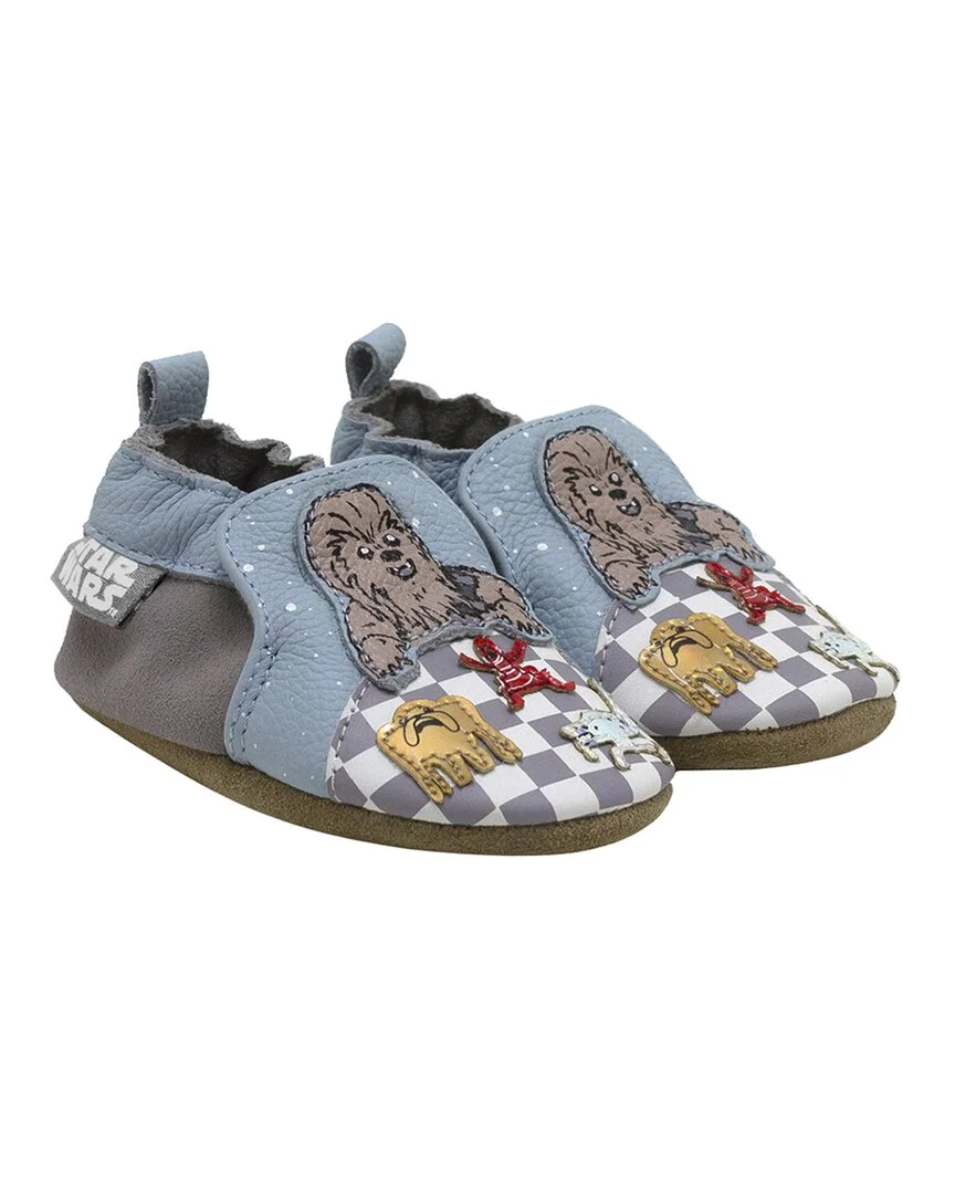 Robeez Star Wars Chewbacca Leather Soft Sole, 12-18M, Blue