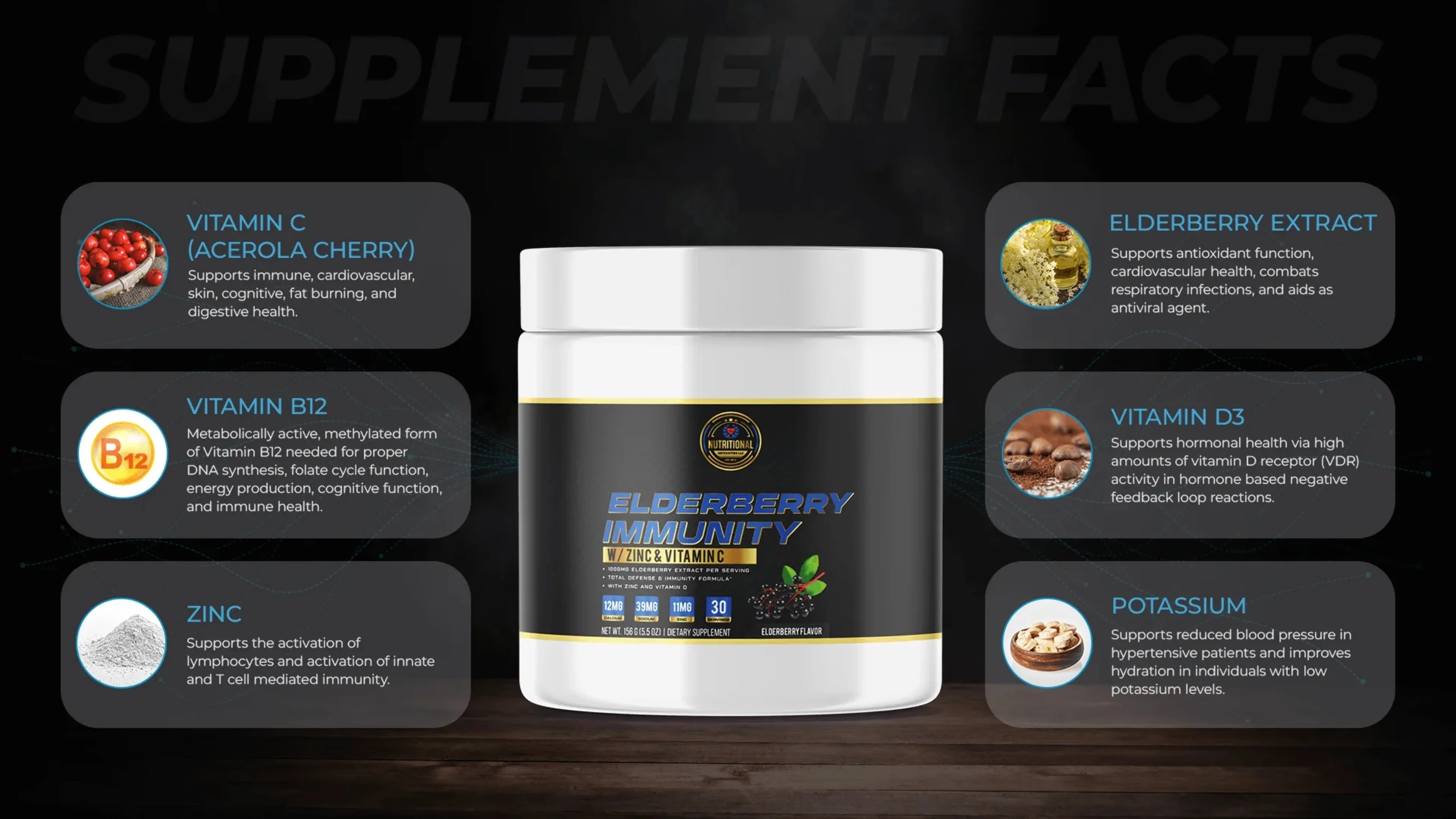 Nutritional Necessities LLC-Elderberry Immunity W/ Zinc  Vitamin C