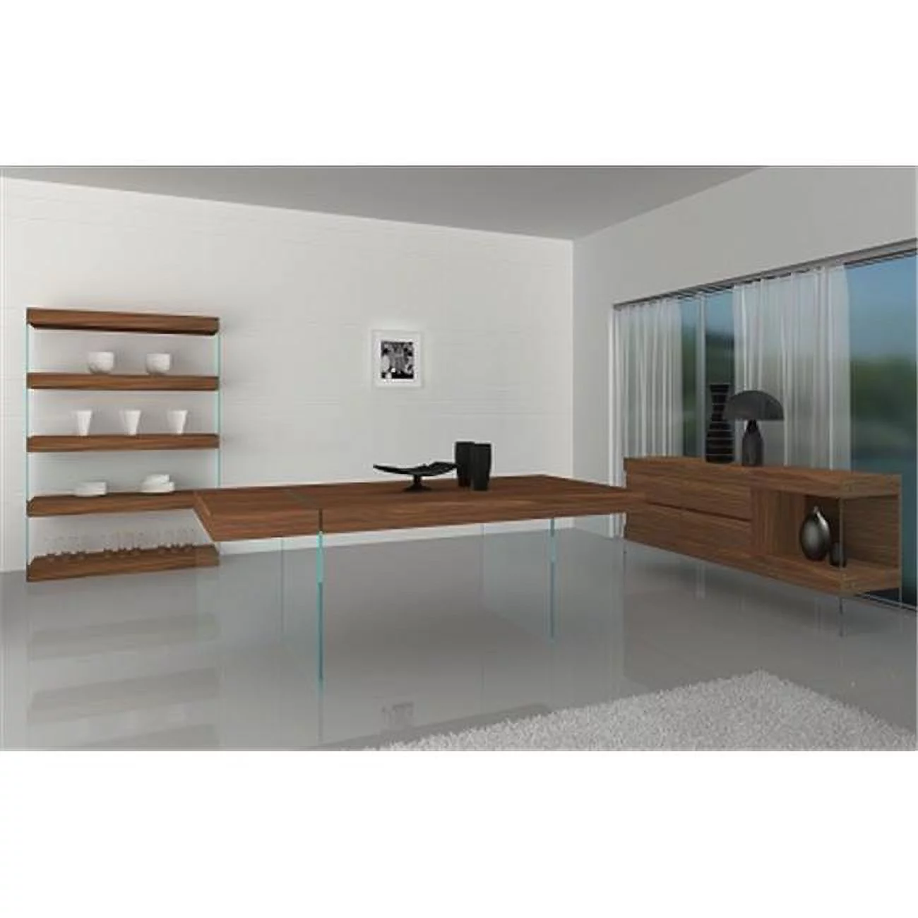 JandM Furniture  Elm Modern Dining Table
