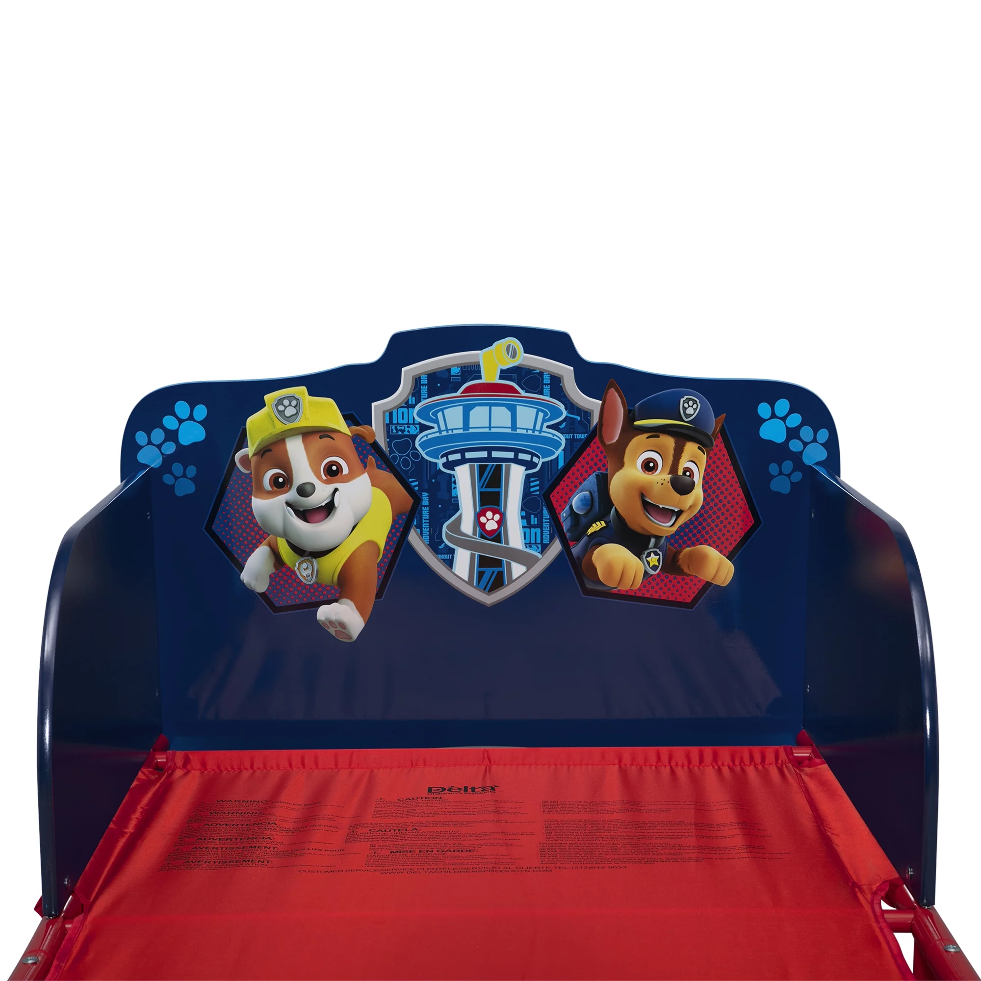 PAW Patrol Wood & Metal Toddler Bed by Delta Children, Blue