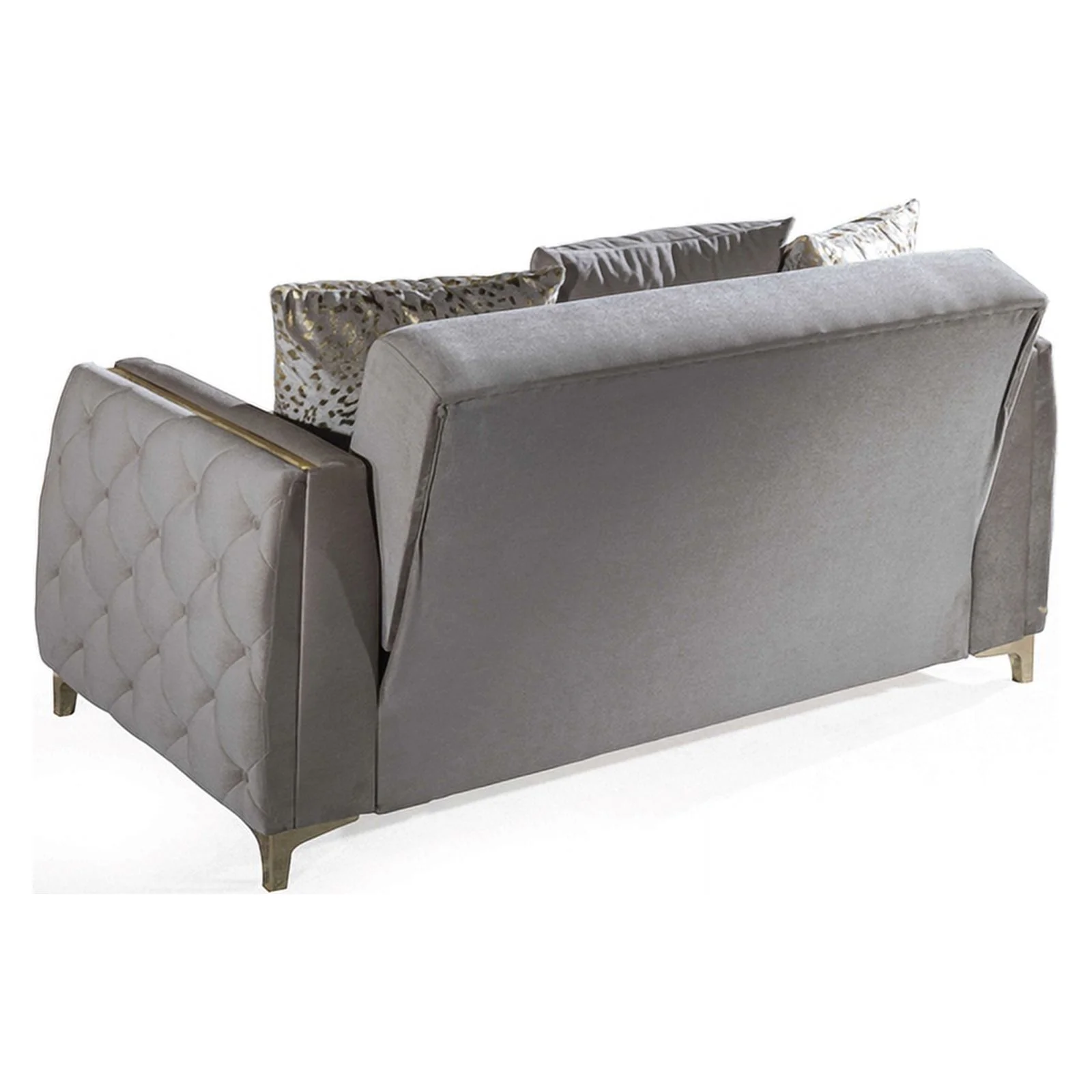 Pemberly Row Modern 3PC Living Room Set Made with Wood in Taupe