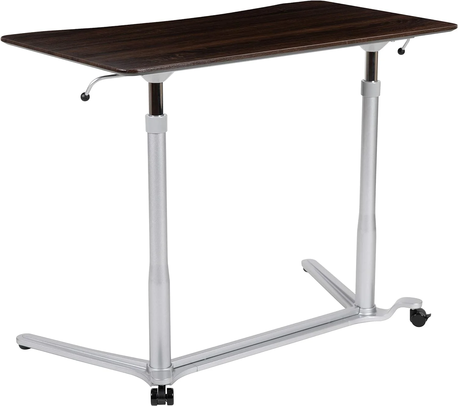 Stand-Up Wood Grain Ergonomic Computer Desk - Standing Desk