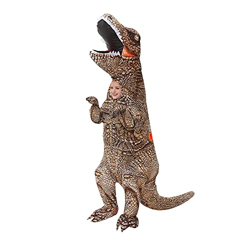 KOOY Inflatable Costume,Halloween T REX Dinosaur For Kids,Full Body Blow Up Costumes