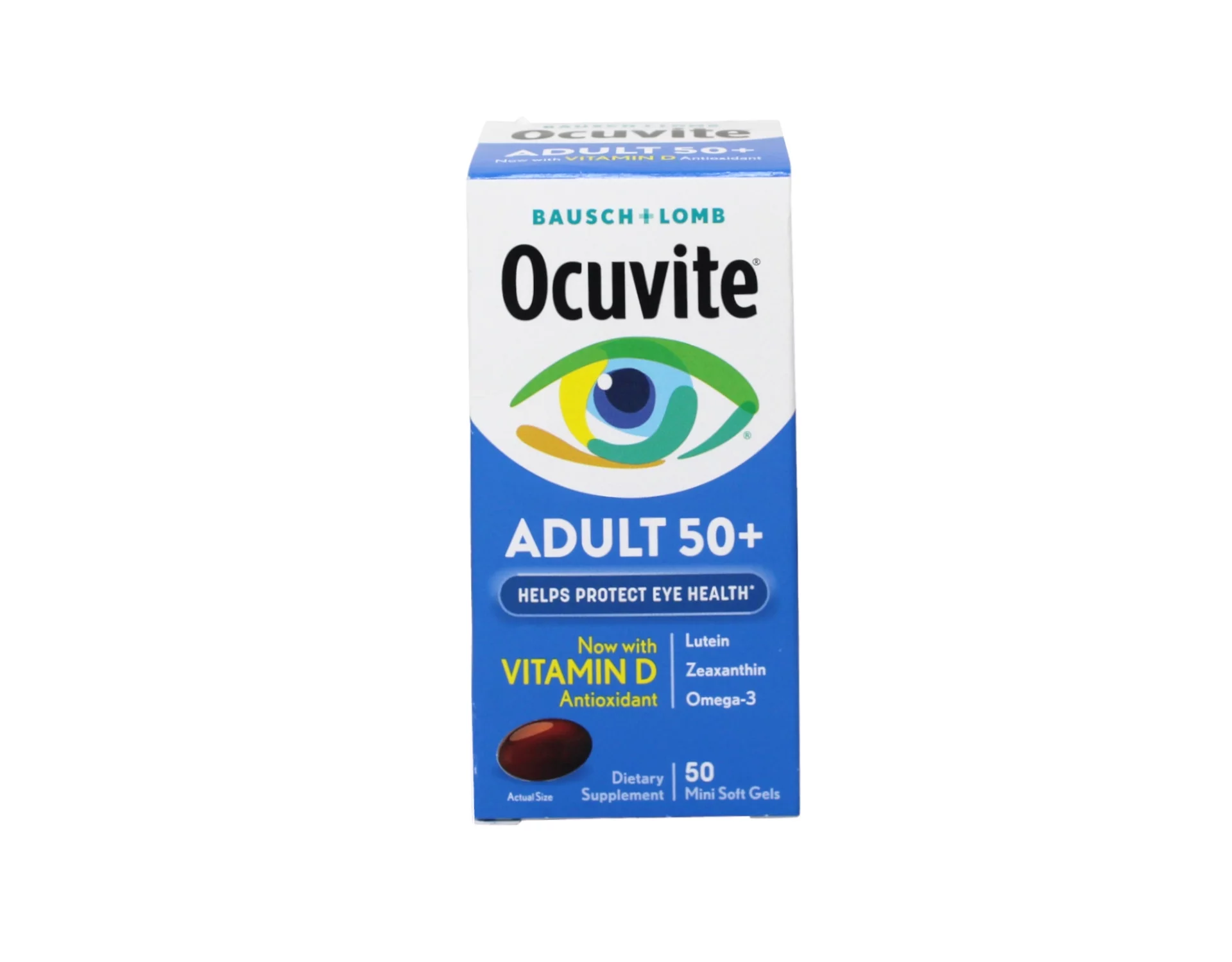 Bausch & Lomb Ocuvite Adult 50+ Eye Vitamin & Mineral Softgels 50 ea (Pack of 6)