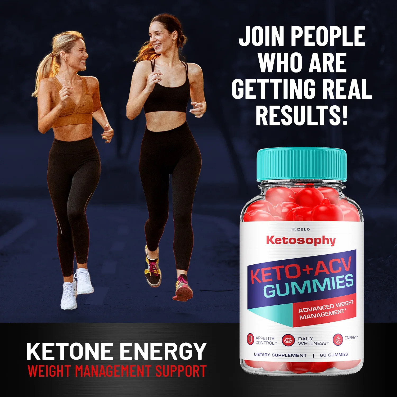 (5 Pack) Ketosophy ACV Keto Gummies Advanced Weight Loss, Apple Cider Vinegar Supplement 1000MG, Keto + ACV (300 Gummies)