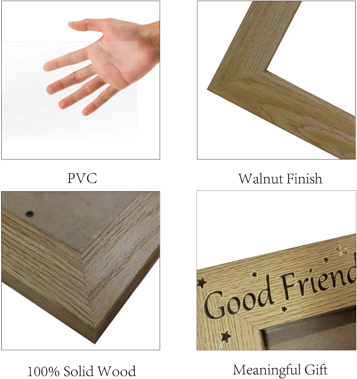 Ultrasound Picture Frame Sonogram Wood Photo Frames Engraved Display Tabletop Postcard Frame 4x6inch