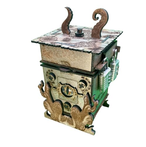 Viking Treasure Puzzle Box Game – Escape Room Adventure in a Box | Resettable Puzzle Challenge | Gift Idea for Adults & Teens