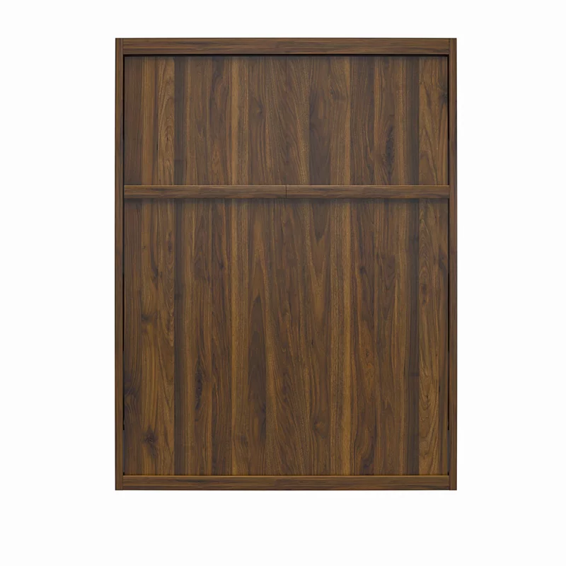 Bowery Hill Transitional Engineered Wood Brown Full Murphy Wall Bed