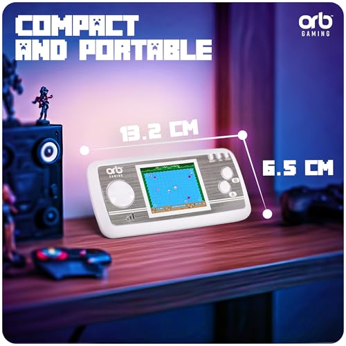 Mini Retro Games Console, 240 in-Built Games, 8-Bit Retro Gaming Handheld Console, 2.5” Full Colour LCD Screen Pocket Console, Immersive Sound Games Console - ThumbsUp!