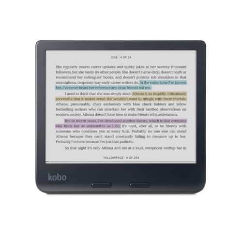 Kobo Libra Colour | eReader | 7” Glare-Free Colour E Ink Kaleido™ 3 Display | Dark Mode Option | Audiobooks | Waterproof | Black