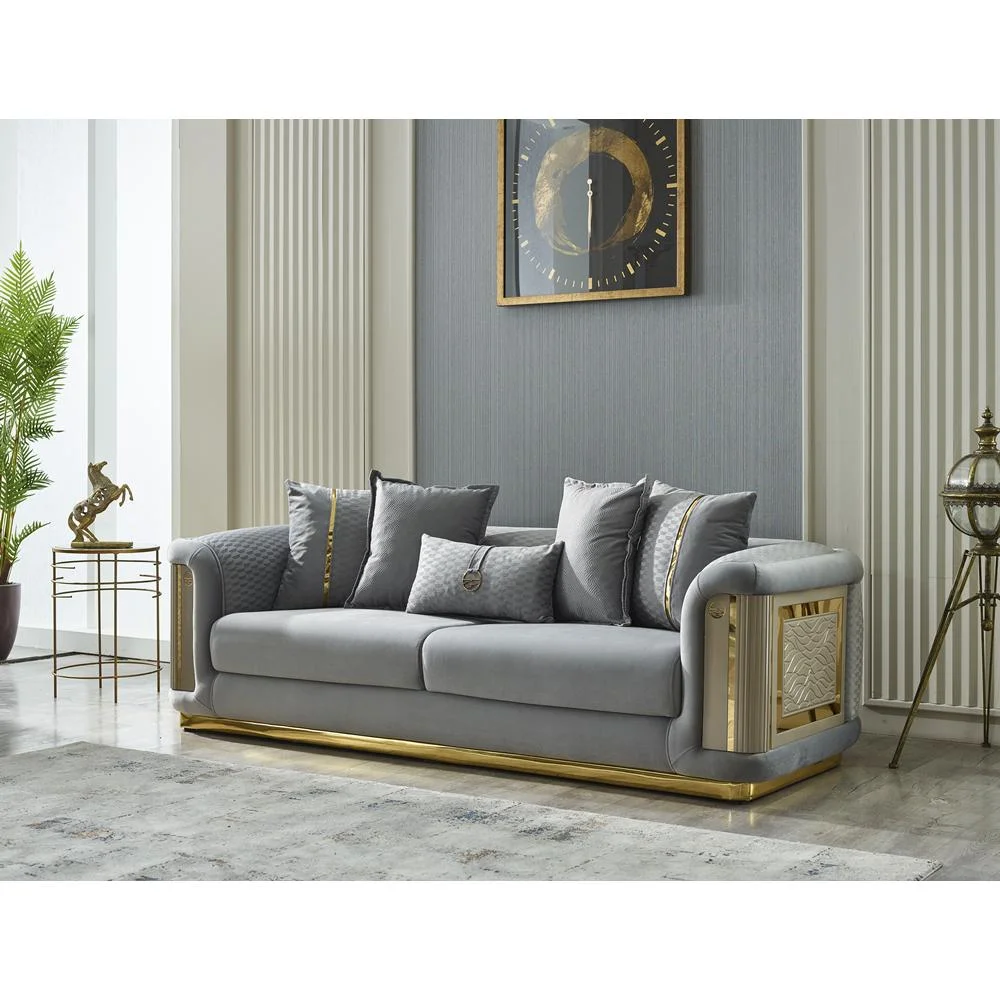 Furnia Elegance Loveseat, Light Grey