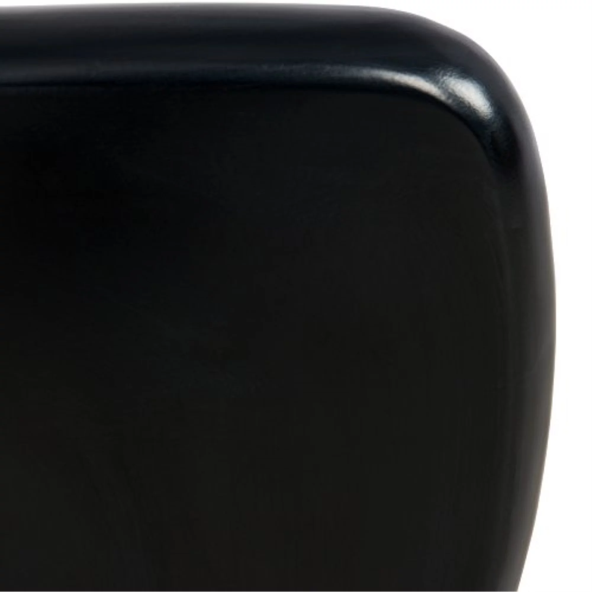 LeisureMod Imperial Triangle Wooden Glass Top Coffee Table in Black