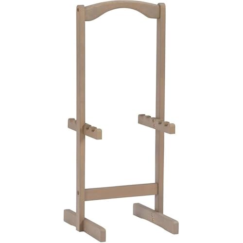 5 Piece Set Faux Marble TV Tray Table Stand in Brown, 4 Tray Tables & 1 Stand