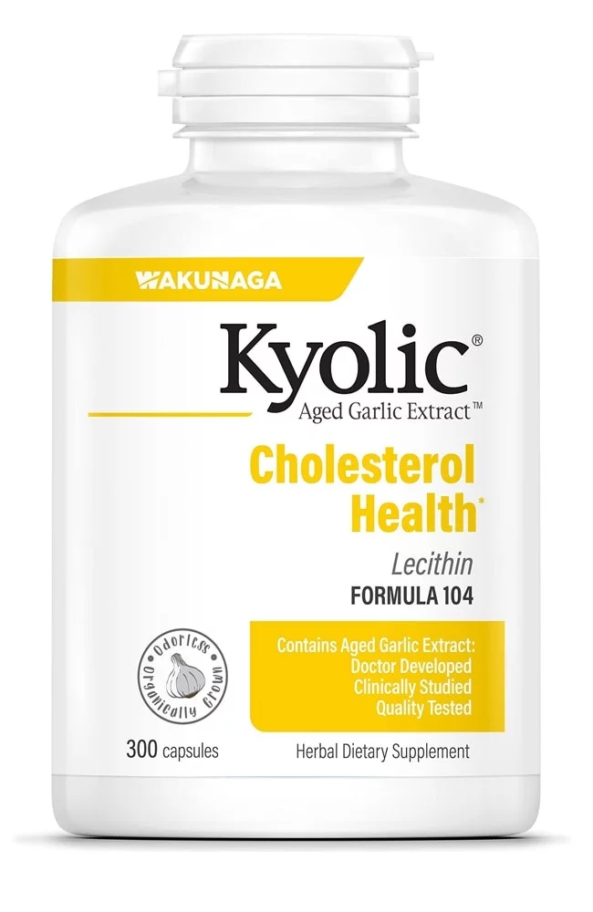 Kyolic Aged Garlic Extract Cholesterol Health Formula 104 -- 300 Capsules