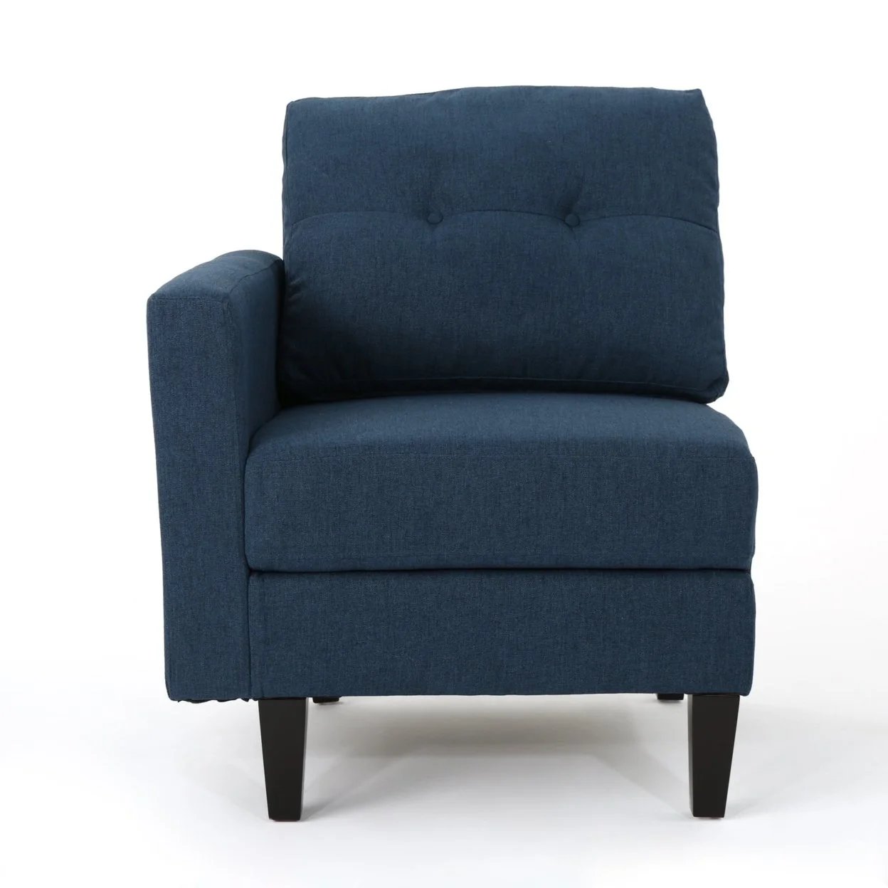 Niya Mid Century Modern 7 Piece Fabric Extended Sectional Sofa