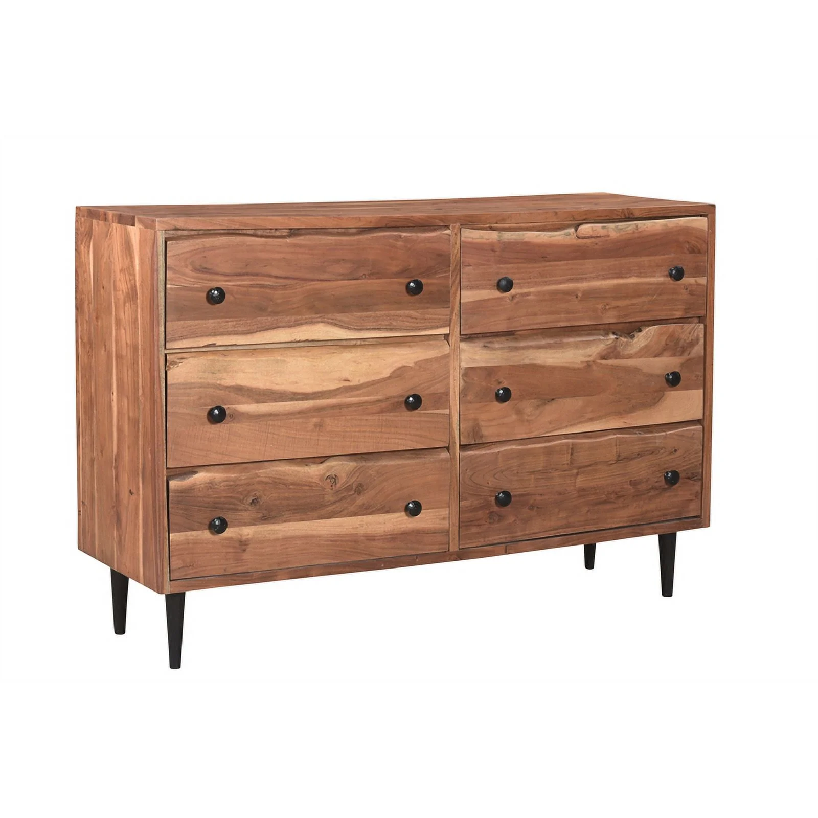 Taran Designs Harper 3-piece Solid Wood King Bedroom Set in Brown