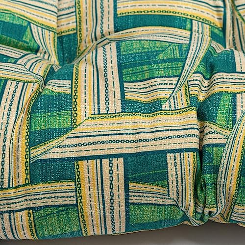 2-Pack Outdoor/Indoor Wicker Patio Seat Cushion Pad with Ties - Dining Chair Cushion, 17