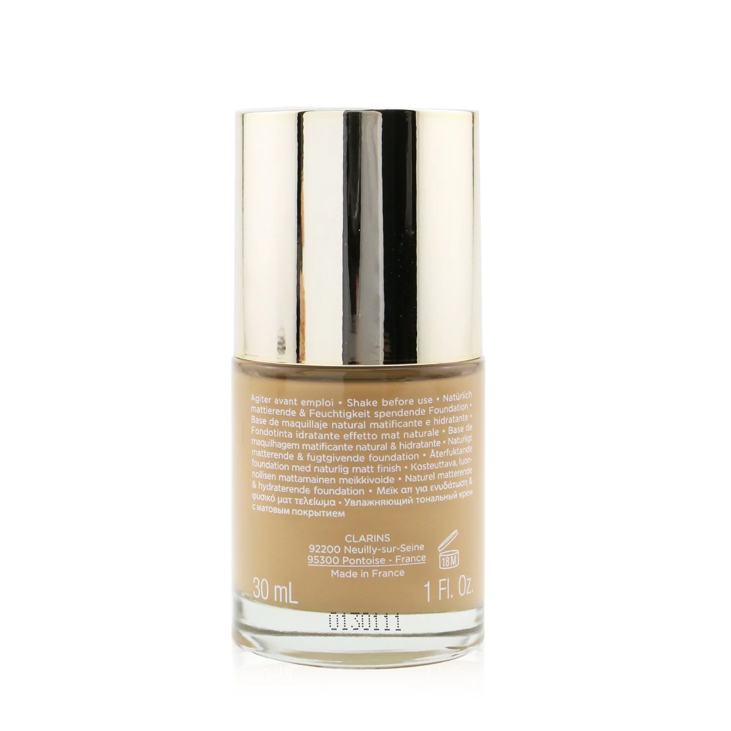 Clarins Skin Illusion Velvet Natural Matifying & Hydrating Foundation - # 110N Honey  30ml/1oz