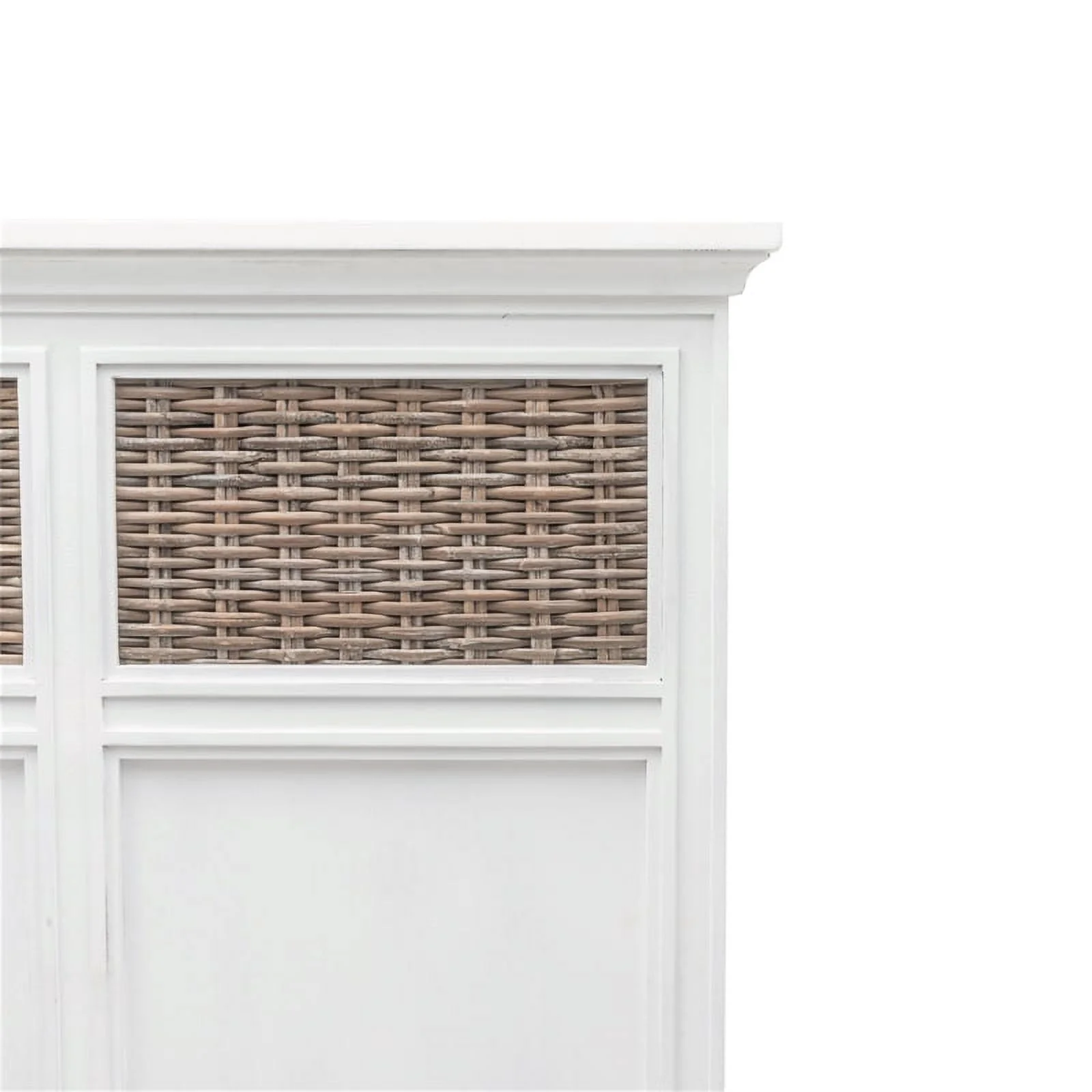 Kauai Queen Wood Headboard White Finish