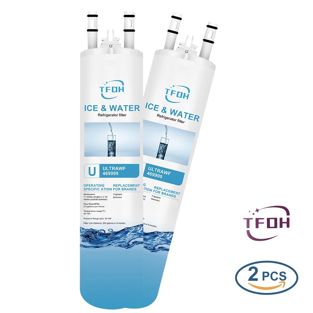 TFoh Filters™ Brand Water and Ice Filters compatible with Frigidaire® ULTRAWF 46-9999 469999 (2 Pack) ZWFE1-RF300