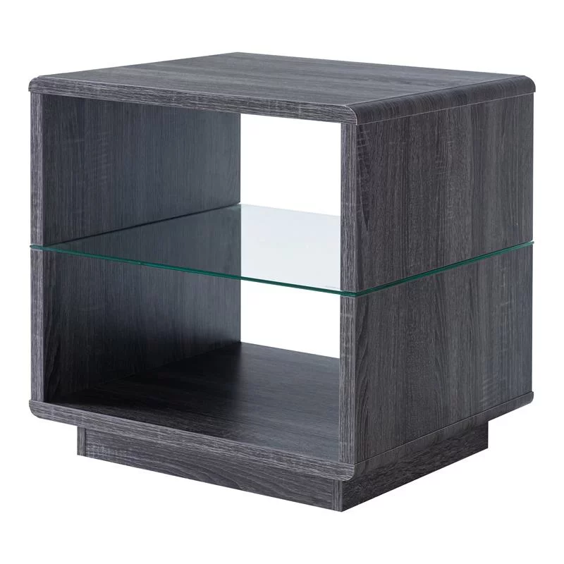 Furniture of America Celma Wood 3-Piece Coffee Table Set in Distressed Gray