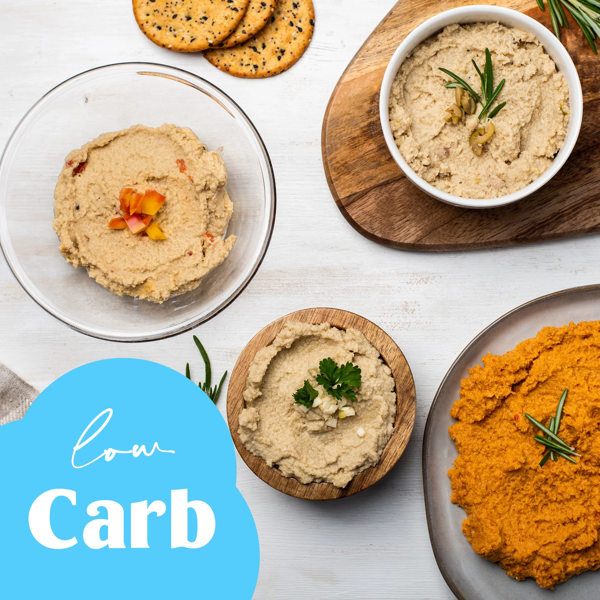 Naya Foods Keto Cauliflower Roasted Red Pepper Hummus