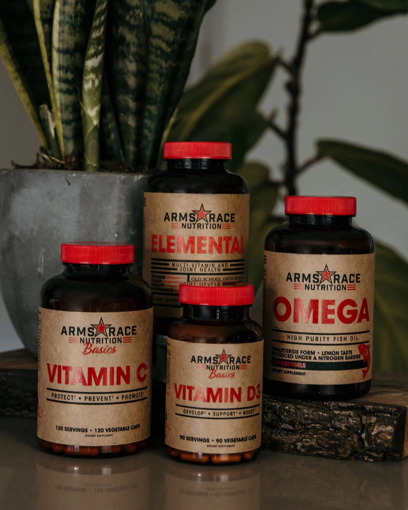 Arms Race Nutrition ELEMENTAL - Multi Vitamin and Joint Health (120 Vegetable Capsules)