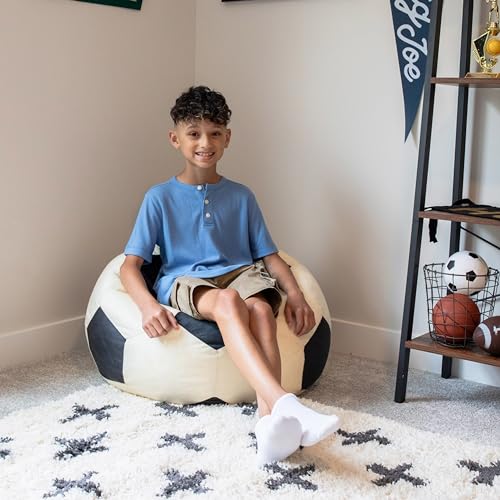 Big Joe Classic Bean Bag Chair, Sapphire Smartmax, Durable Polyester Nylon Blend, 2 feet Round