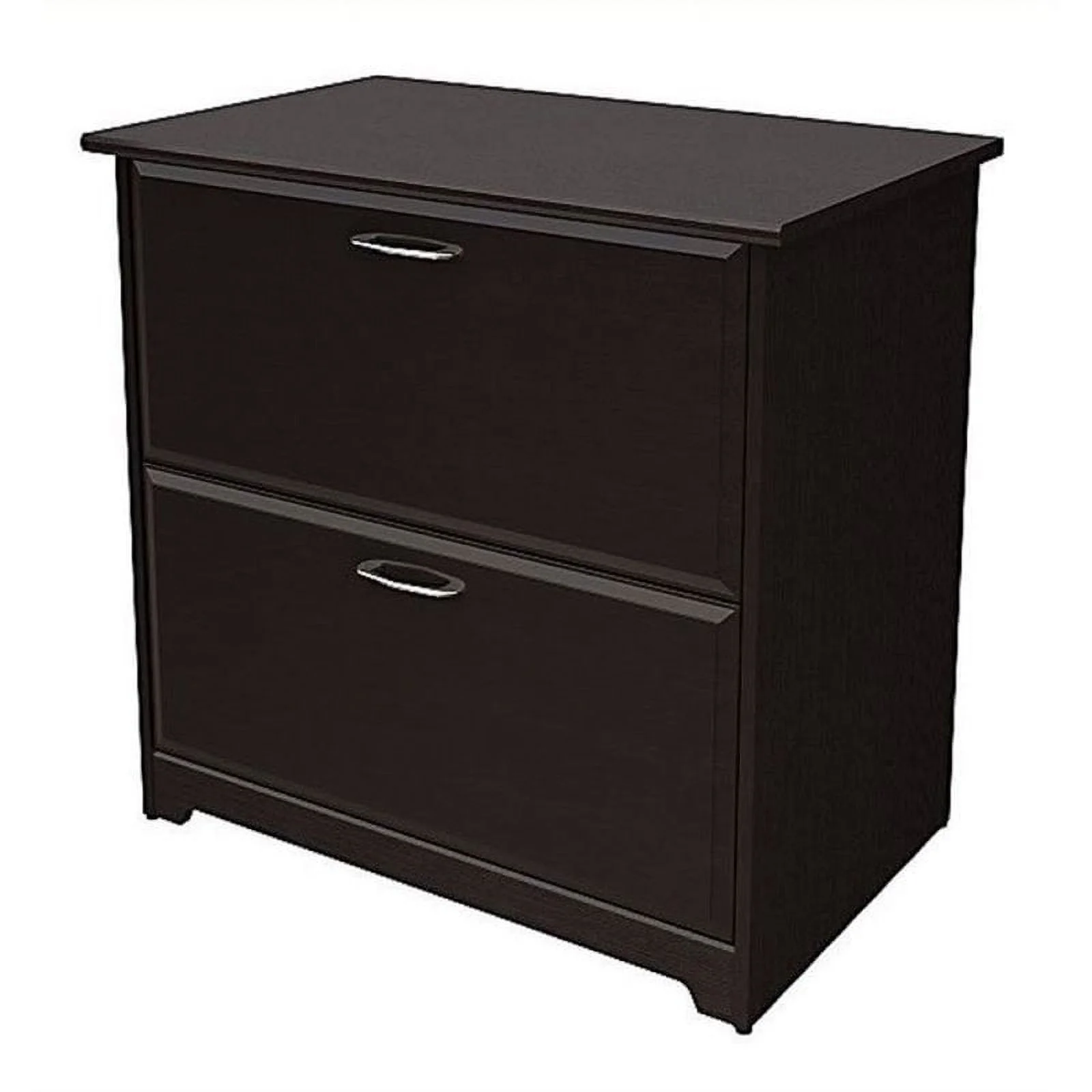 Bowery Hill 2 Drawer Lateral File Cabinet in Espresso Oak