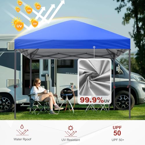 ABCCANOPY Pop Up Canopy - Outdoor Patio Portable Canopy Tent Heavy Duty for Backyard and Deck with 4 Sandbags(White, 10x10)