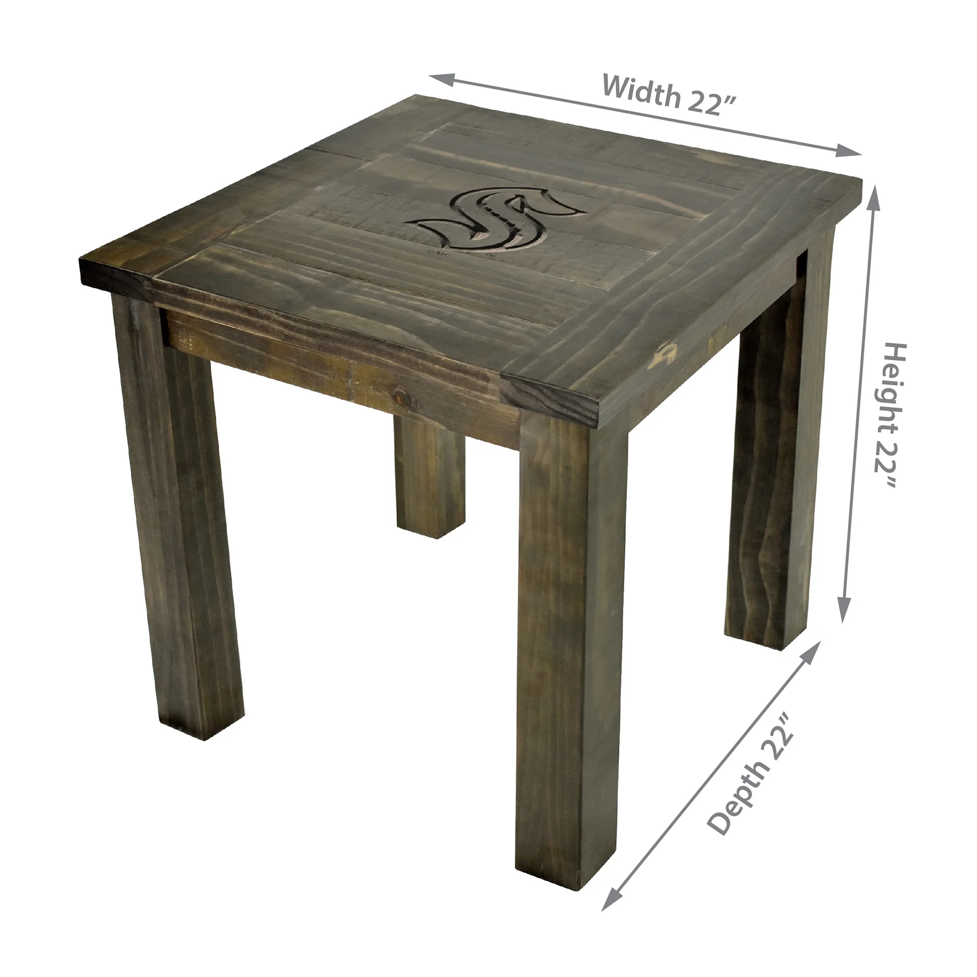 Imperial Seattle Kraken Reclaimed Side Table