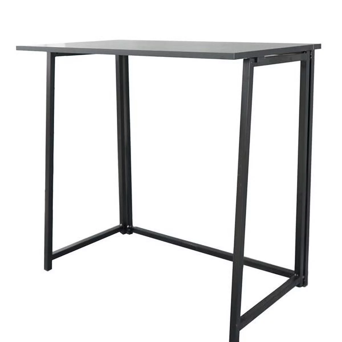 Simple Collapsible Computer Desk, Stable and Firm, Bedroom, Black