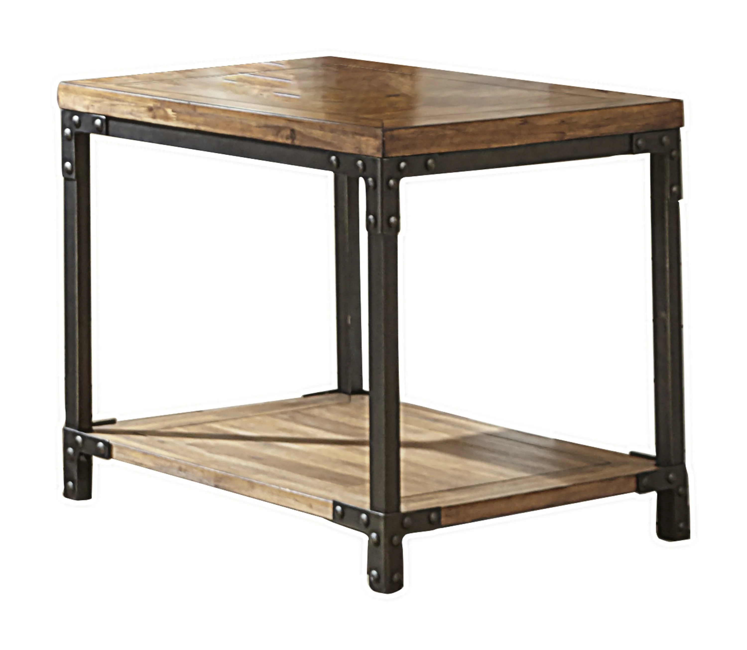 Rustic Industrial Coffee Table - 48.4 - Style & Function