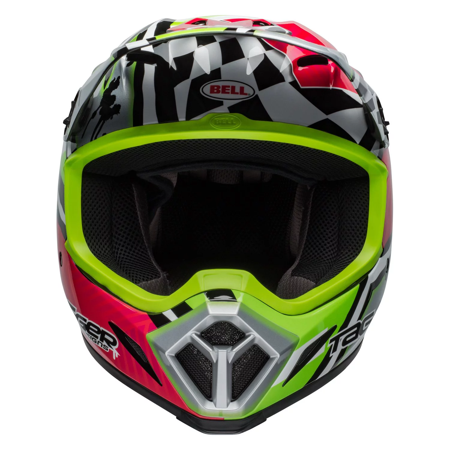 Bell 7100895 - MX-9 MIPS Tagger Asymmetric 2X-Large Pink/Green Off-Road Helmet