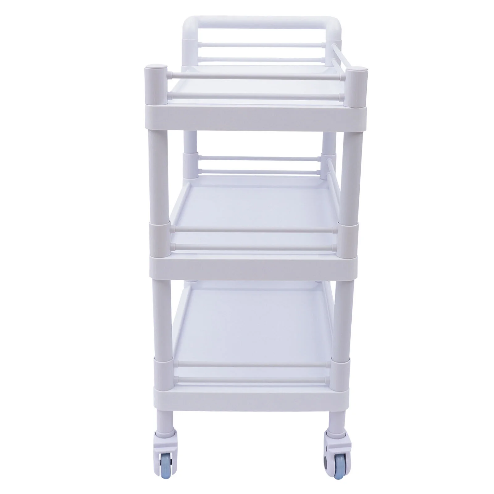 Medical Trolley Cart 3 Tier 330 Lbs Spacious Beauty Salon Rolling Utility Cart