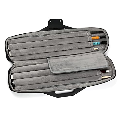 Pool Cue Case 4x4 with Backpack Straps Carrying Case for 4 Pool Cues