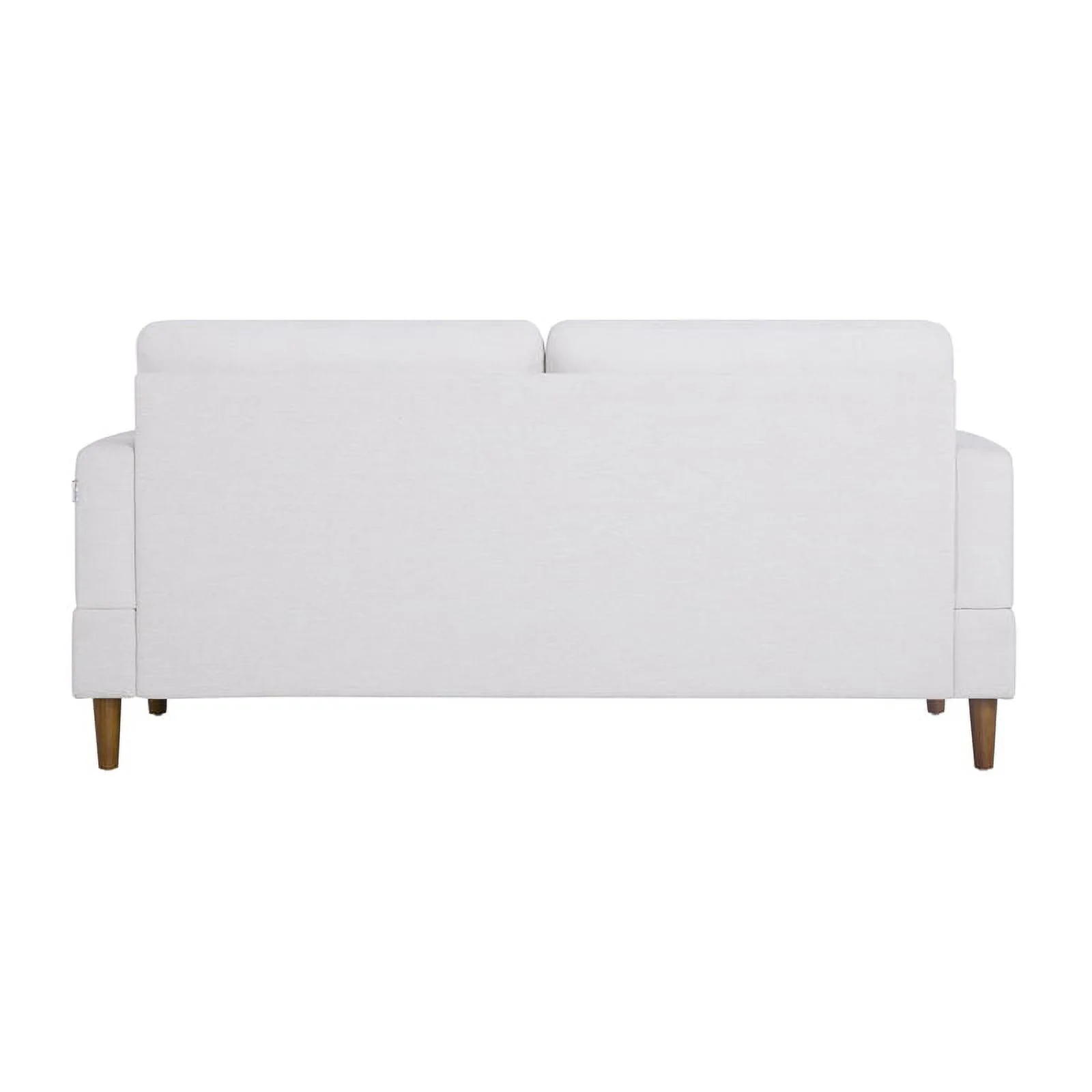 Kingfisher Lane Modern Stationary Sofa in Cream Fabric Upholtery