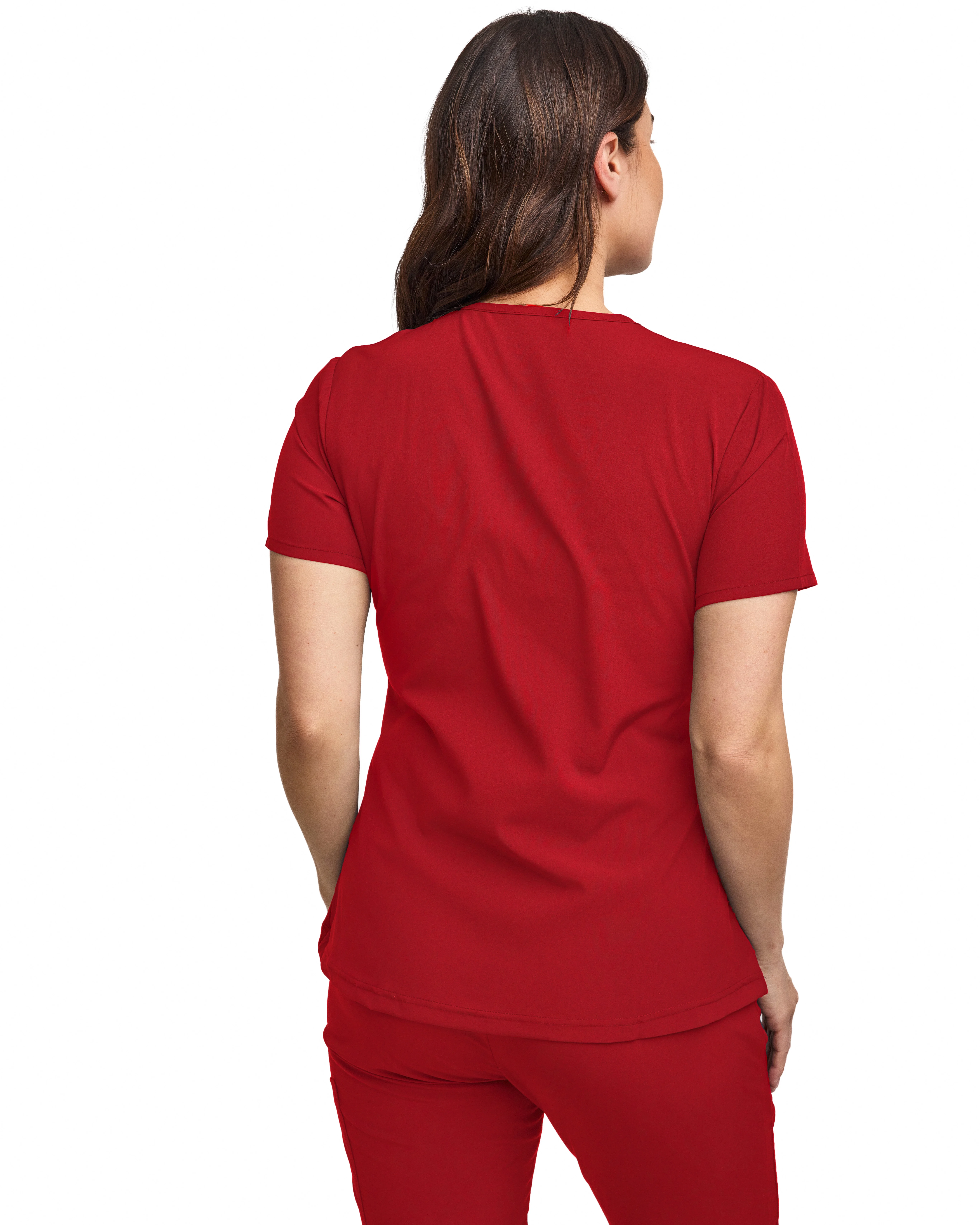 Green Town Scrubs for Women Scrub Set - Jogger Pant and Comfort Stretch V-Neck Top, 5 Pockets, Easy Care Uniforms