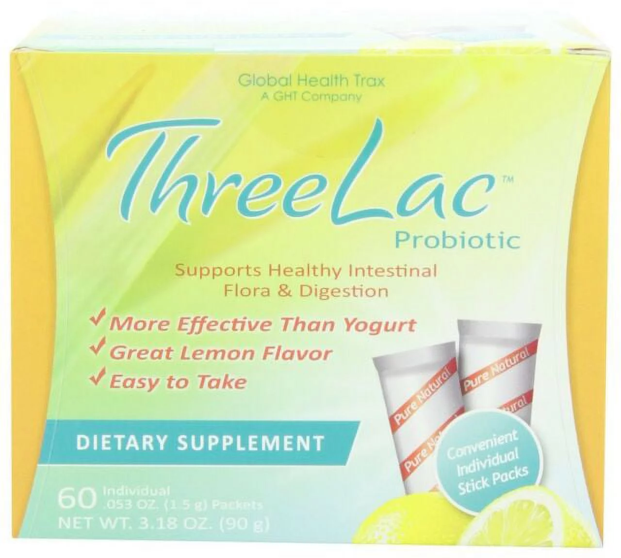 Threelac GHT Threelac Probiotic, 60 ea