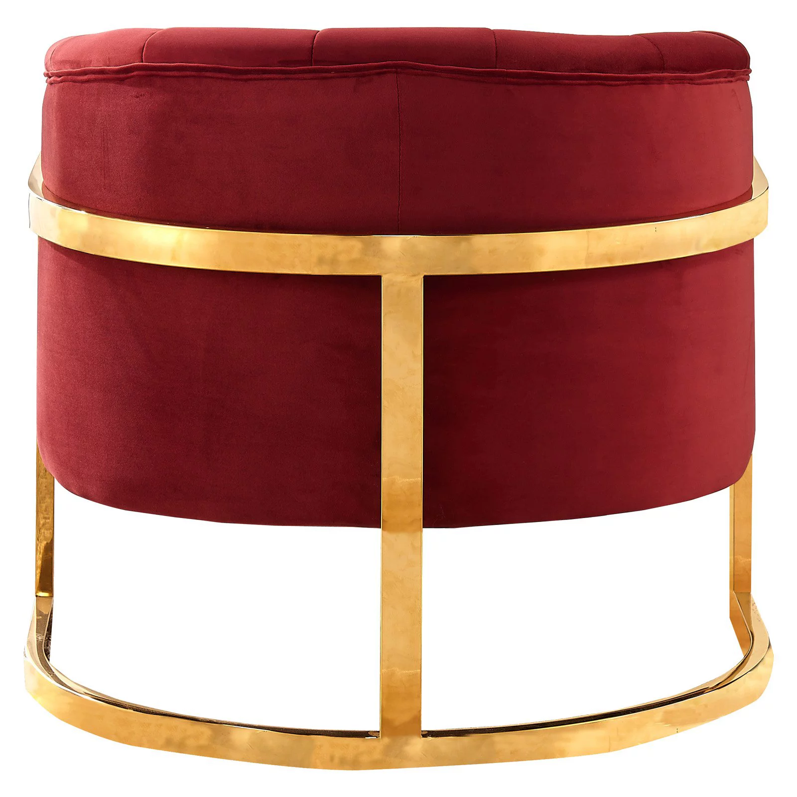 Meridian Furniture Carter Green Velvet Accent Chair with Stainless Steel Base