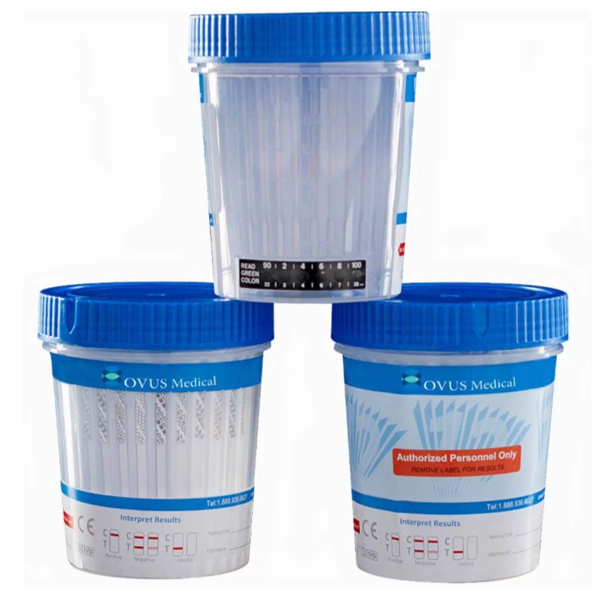 8 Panel Urine Drug Test Cups (100 Cups) FDA Approved - Same Day Shipping Mon-Fri Ovus Medical