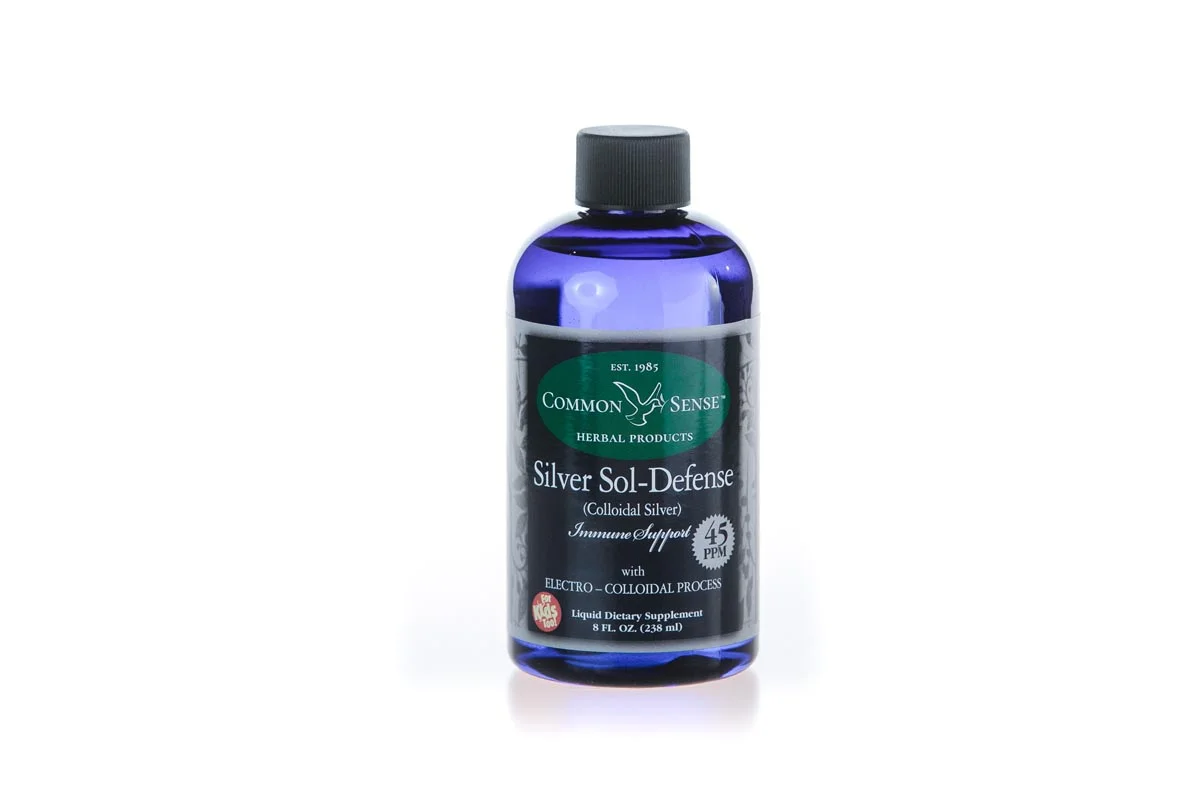 Silver Sol-Defense 45 PPM | Colloidal Silver Immune Support (8 oz)