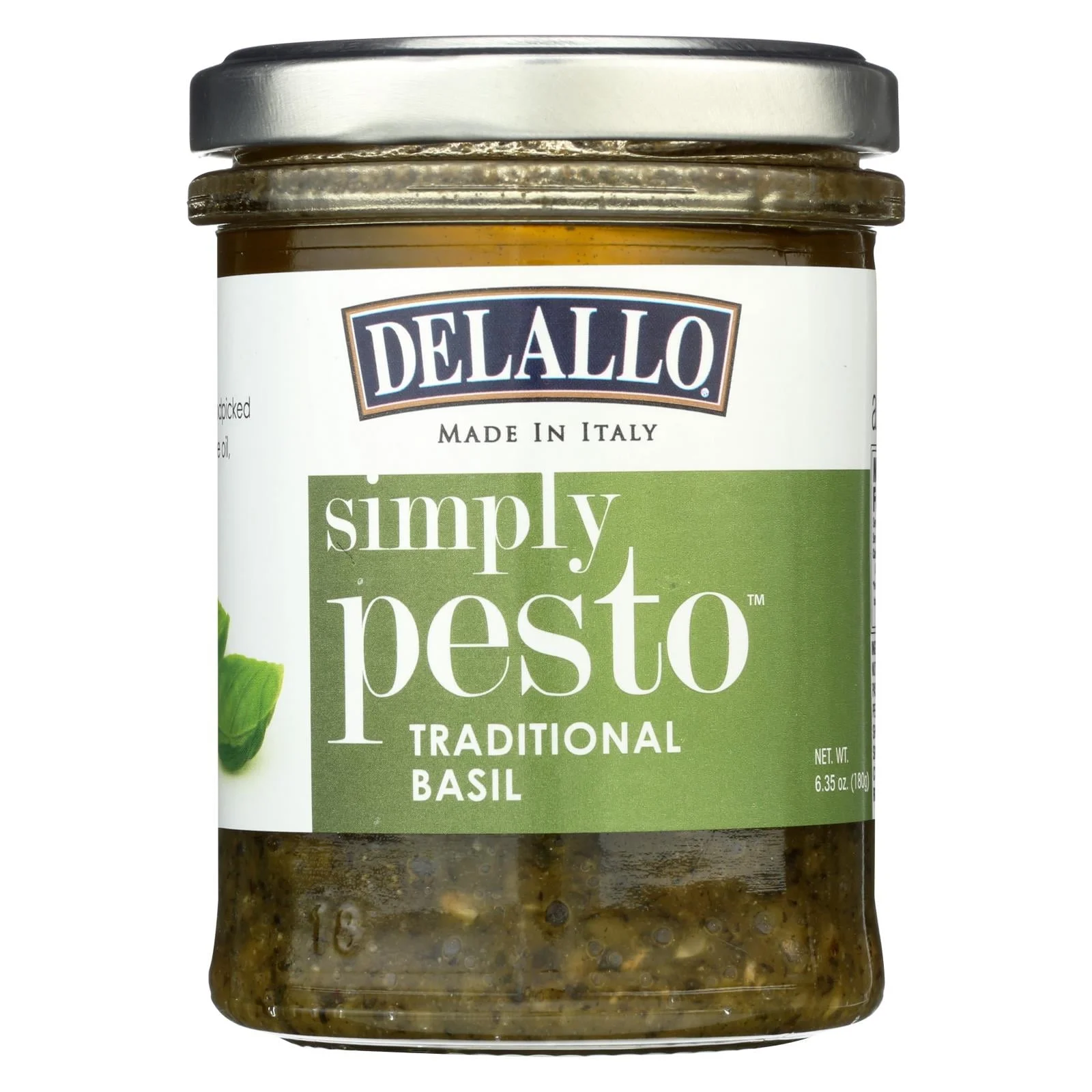 Delallo Simply Pesto Traditional Basil 6.35 oz Pack of 2