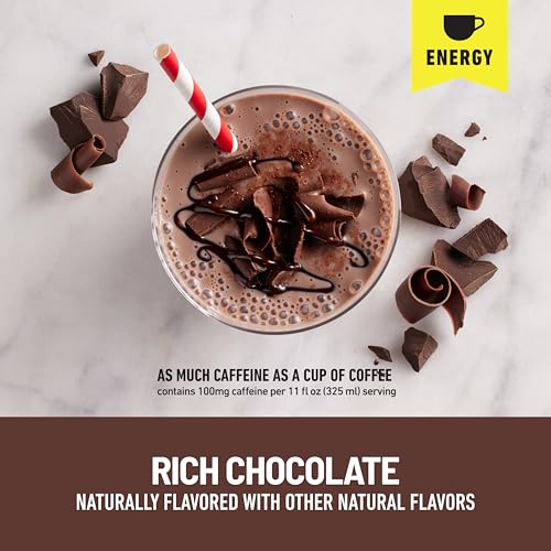 SlimFast Protein Shake, Chocolate- 20g Protein, Meal Replacement Shake Ready to Drink, High Protein with Low Carb and Low Sugar, 24 Vitamins and Minerals, 12 Count (Pack of 1) (Packaging May Vary)