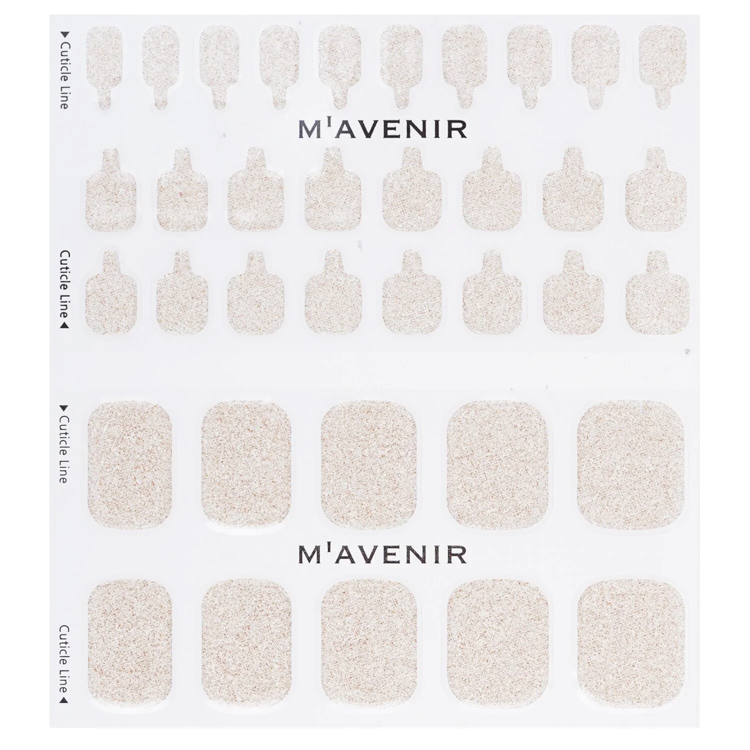 Mavenir Nail Sticker (Pink) - # Glass Soft Pink Nail  32pcs
