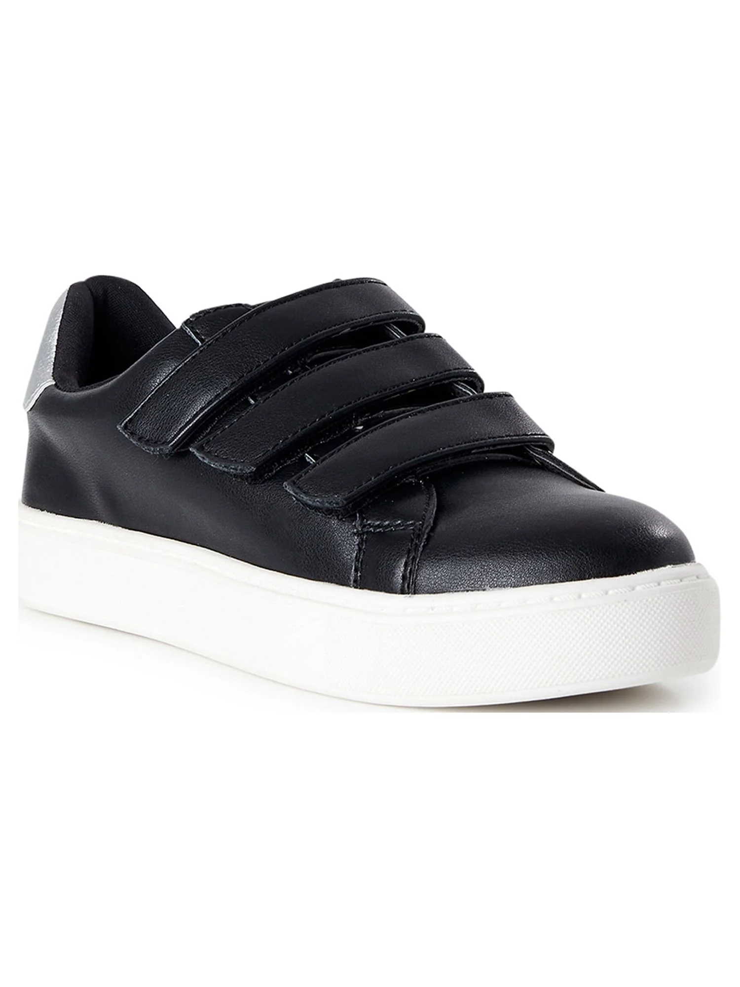 Time and Tru Women's Three Strap Velcro Fashion Sneaker